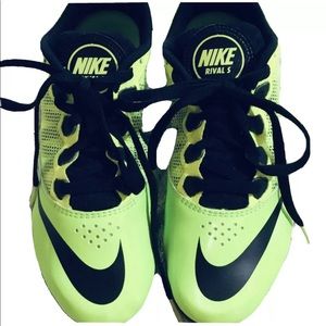 Nike Rival S Lime Green and Black Athletic Shoes
